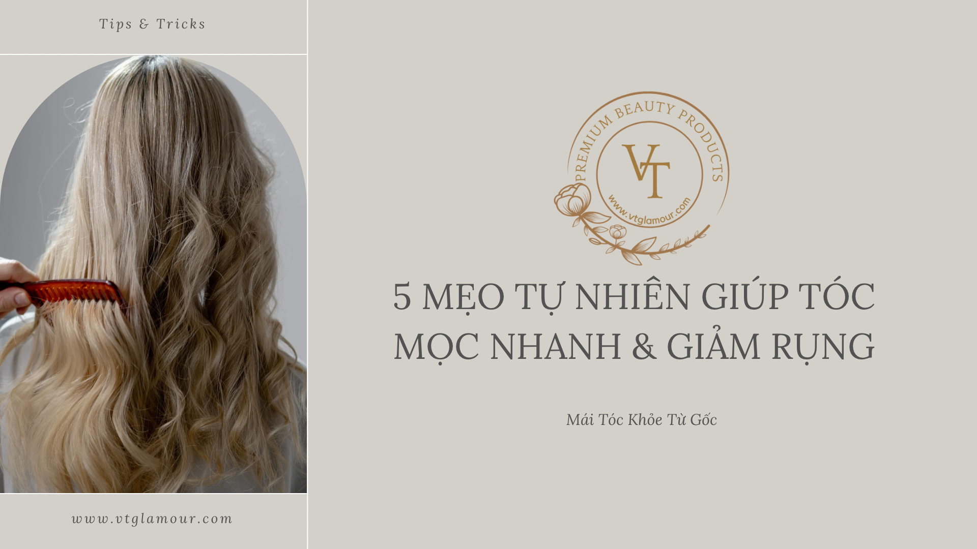 5 Mẹo Tự Nhiên Giúp Tóc Mọc Nhanh & Giảm Rụng