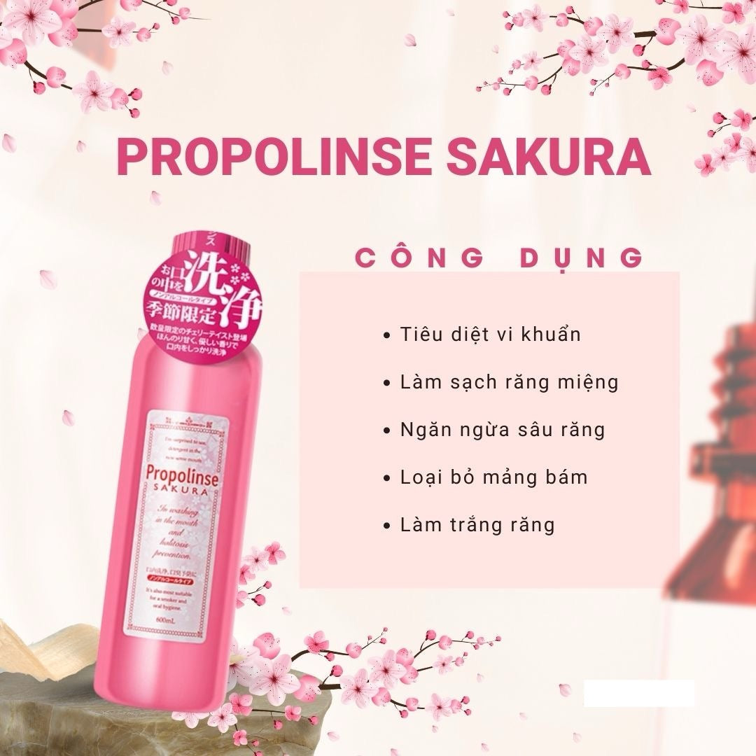 Nước Súc Miệng Propolinse Sakura – Hương Thơm Thanh Mát - VT Glamour