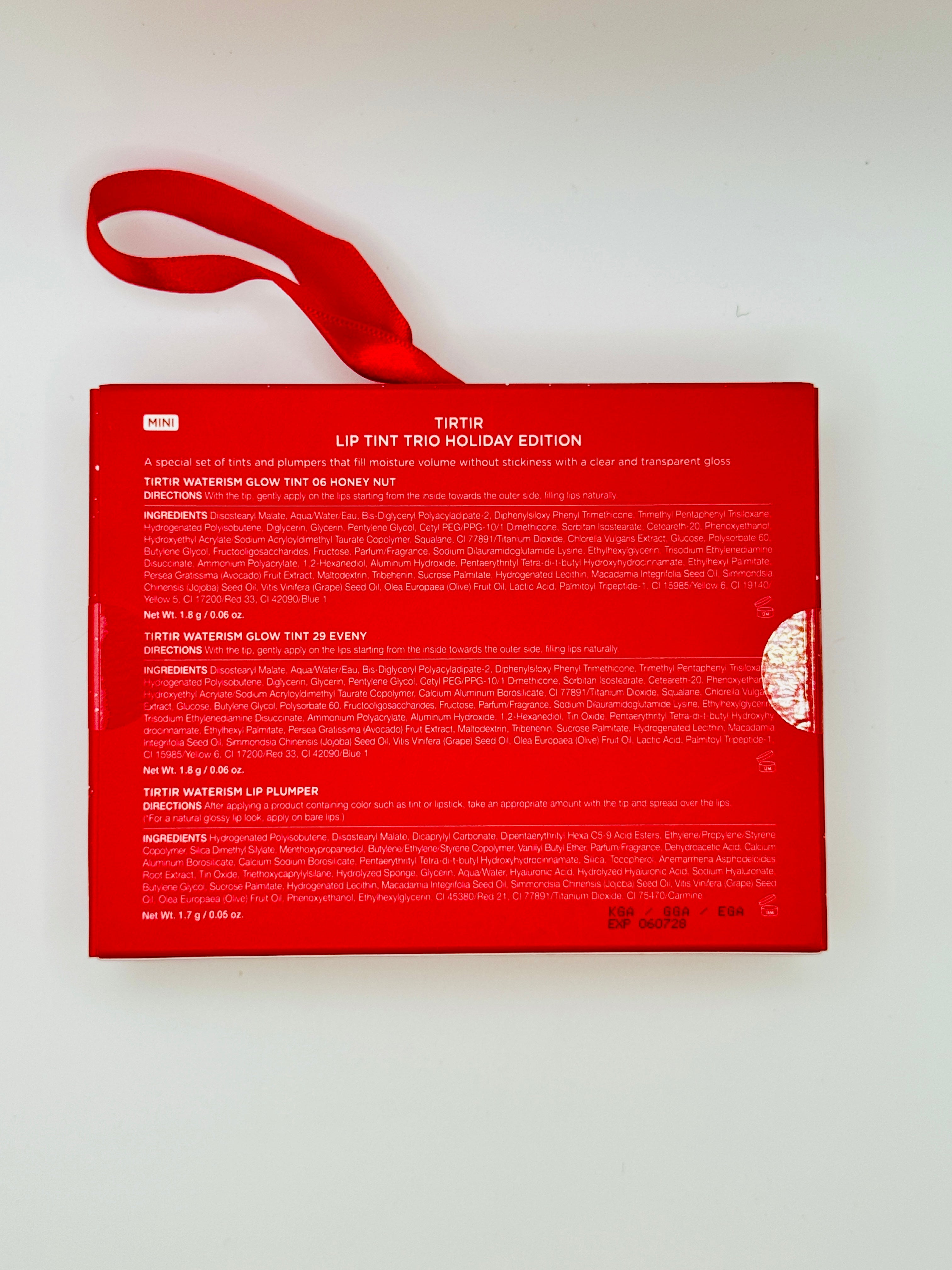 Set Son Bóng Dưỡng Môi TIRTIR Mini – Căng Mọng, Bóng Gương, Dưỡng Ẩm & Tạo Hiệu Ứng Môi Đầy - VT Glamour