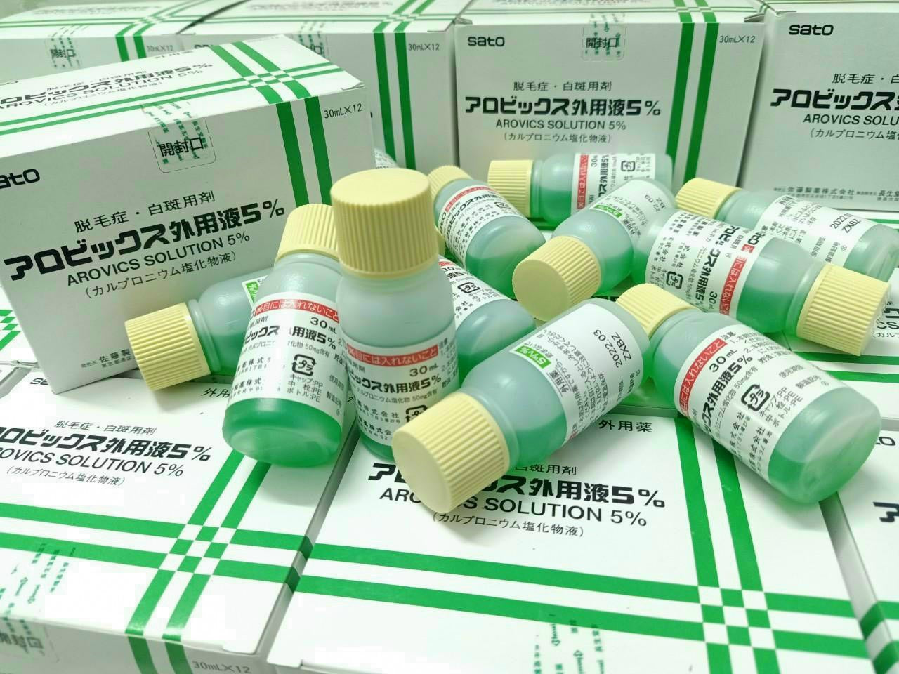 Sato Arovics Solution 5% – Kích Thích Mọc Tóc, Ngăn Rụng Hiệu Quả