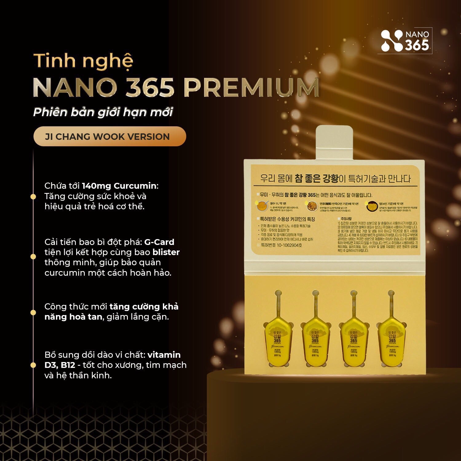Tinh Nghệ Nano 365 Curcumin Premium 2023 Ji Chang Wook Version - VT Glamour
