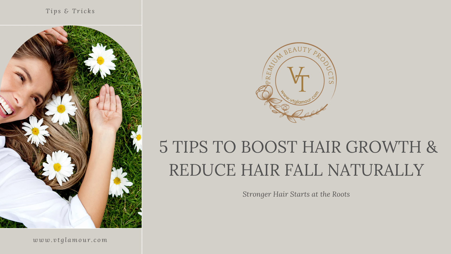 5 Tips to Boost Hair Growth & Reduce Hair Fall Naturally