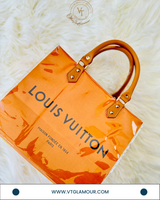 Handmade Plastic-Laminated Paper Tote Bag (8.25 x 10 x 6 inches)
 - Brown Handle