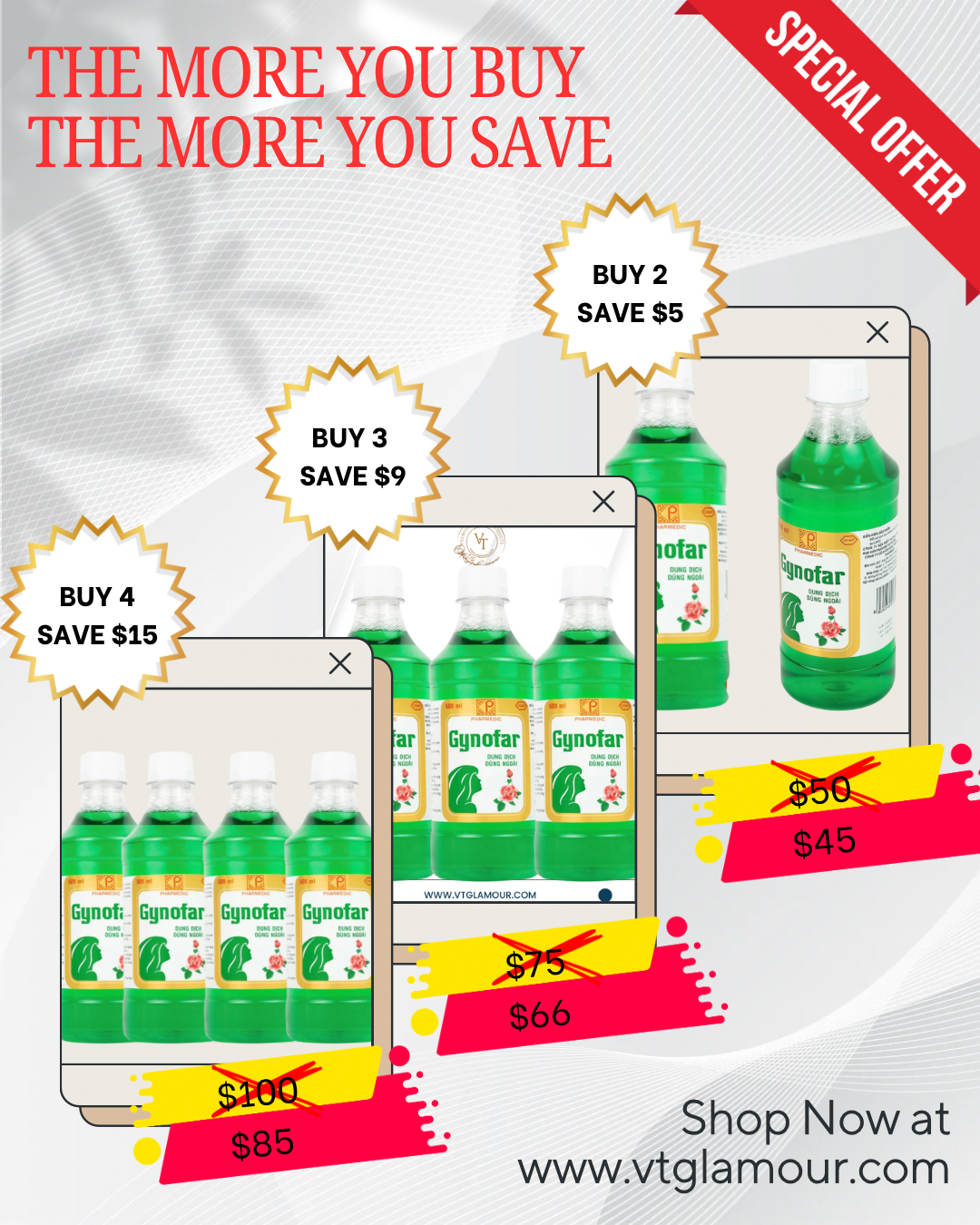 GYNOFAR – Dung Dịch Vệ Sinh & Chăm Sóc Da - VT Glamour
