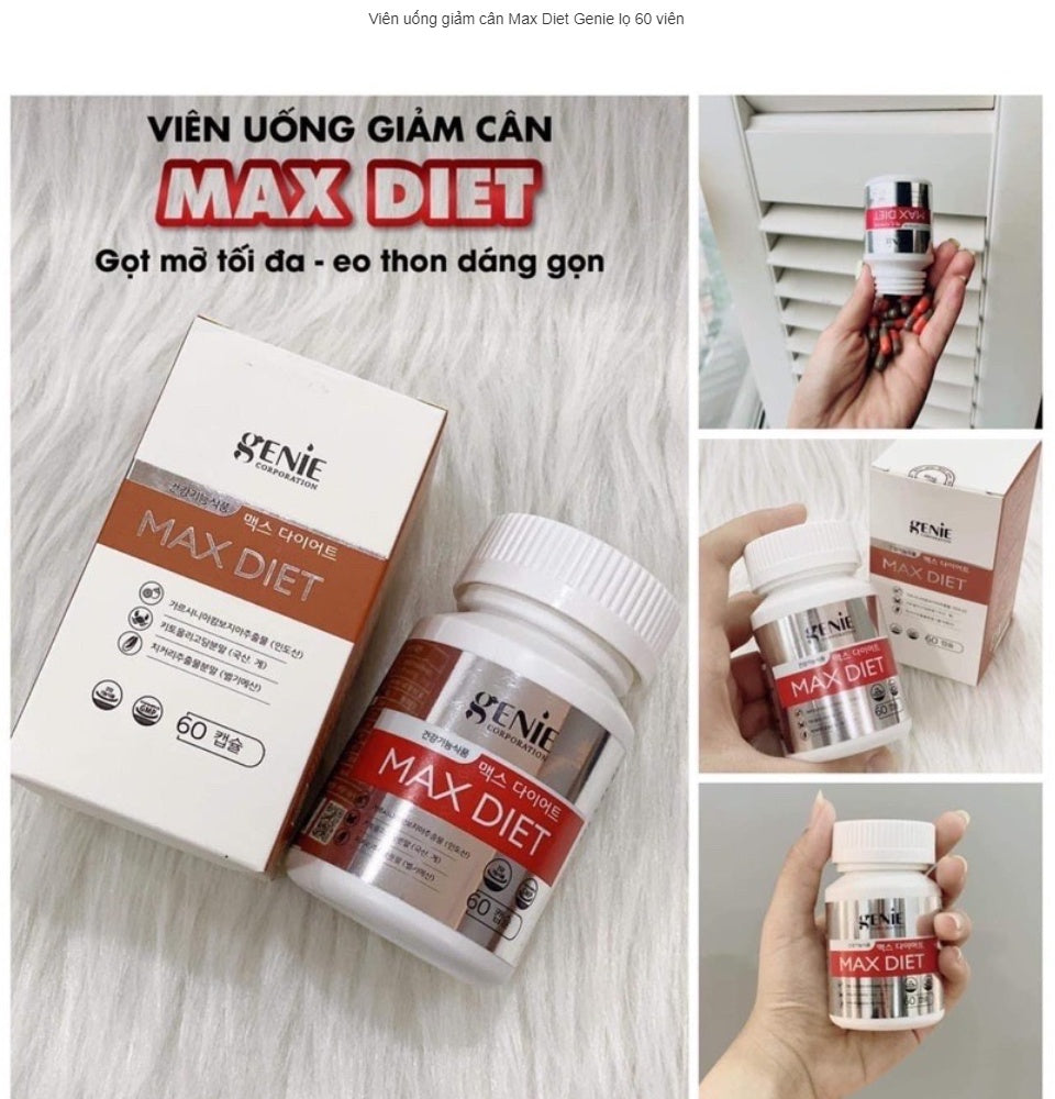 Genie Max Diet – Hỗ Trợ Cân Bằng Cơ Thể & Lối Sống Khỏe Mạnh - VT Glamour