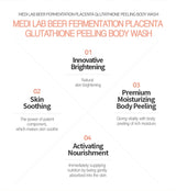 DAYCELL MEDI LAB Beer Fermentation Placenta Glutathione Peeling Body Wash 280ml - VT Glamour