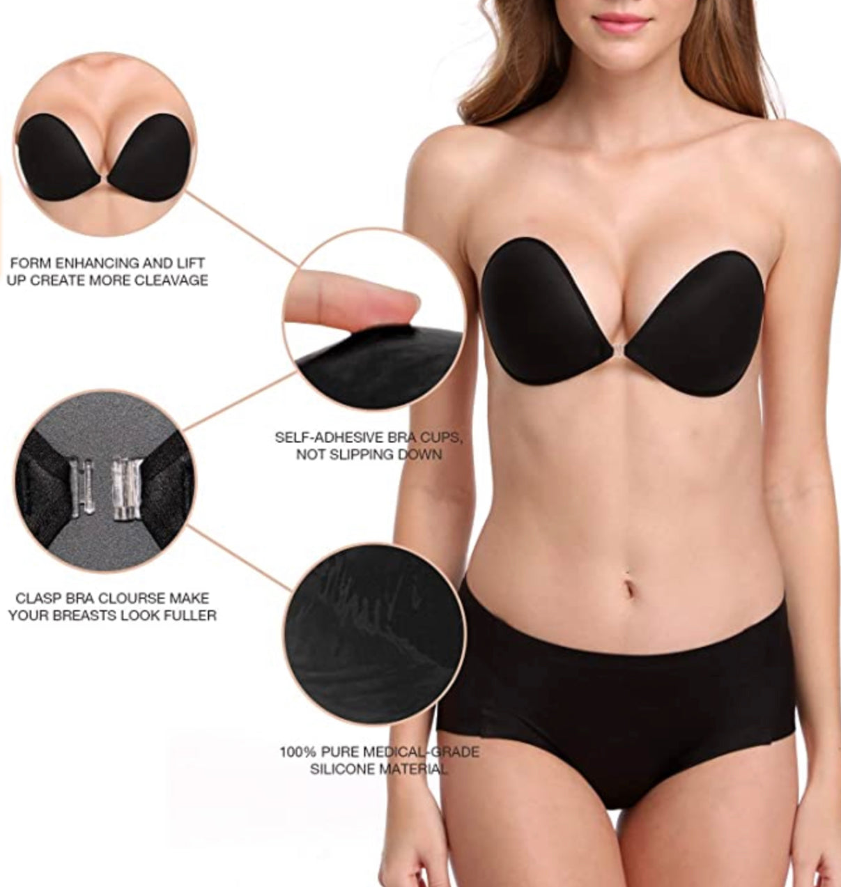 Strapless Sticky Bra ( 1 PAIR) - VT Glamour